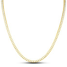 10K Yellow Gold Diamond Tennis Chain 3MM Miracle Setting 18" HipHopBling