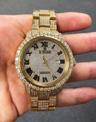 12.00 Carat Diamond Hip Hop Watch IceTime Yellow Gold HipHopBling