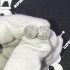 1.30ct Diamond Round Domed Hip Hop Earrings Steel HipHopBling