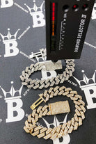 13MM Sharp Cuban Diamond Bracelet 11.05 Carats 10K Yellow / White Gold 10K Yellow Gold HipHopBling