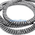 2 Row Rhodium Iced Out Bling Bling Chain 20" HipHopBling