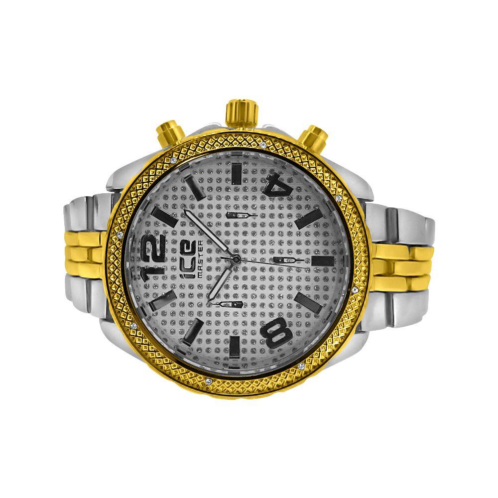 2 - Tone Sport Jubilee Bling Watch HipHopBling
