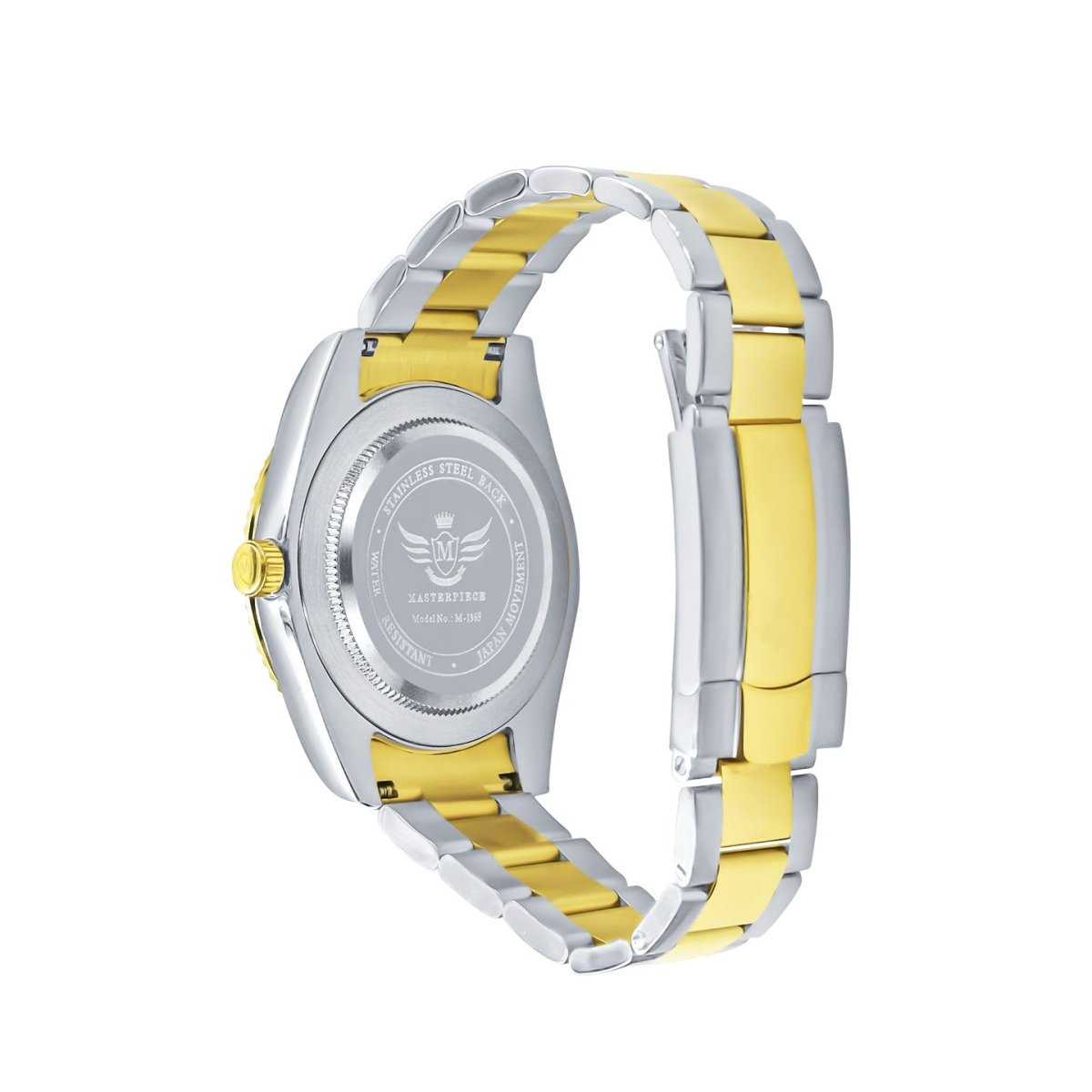 24H Date Oyster CZ Hours Sports Watch 2 - Tone HipHopBling