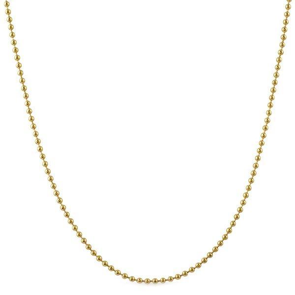 2MM Double IP Gold Stainless Steel Bead Chain HipHopBling