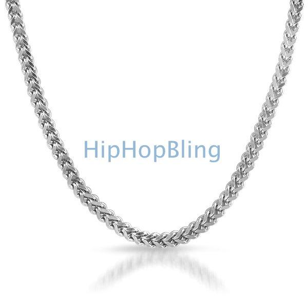 316L Stainless Steel 4mm Franco Hip Hop Chain 36" 36" HipHopBling