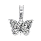 3D Baguette Butterfly VVS Moissanite Pendant 3.37cttw .925 Sterling Silver HipHopBling