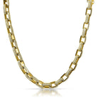 3D Box Link Gold Hip Hop CZ Bling Bling Chain 16" HipHopBling