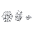 3D Cluster CZ Micro Pave Bling Bling Earrings HipHopBling