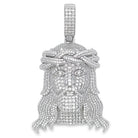 3D Jesus Wavy Hair VVS Moissanite Pendant 7.83cttw .925 Sterling Silver HipHopBling
