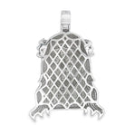 3D Jesus Wavy Hair VVS Moissanite Pendant 7.83cttw .925 Sterling Silver HipHopBling