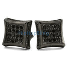3D Kite Black CZ Micro Pave Bling Earrings HipHopBling