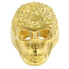 3D Skull Lemonade CZ Mens Bling Bling Ring 7 HipHopBling