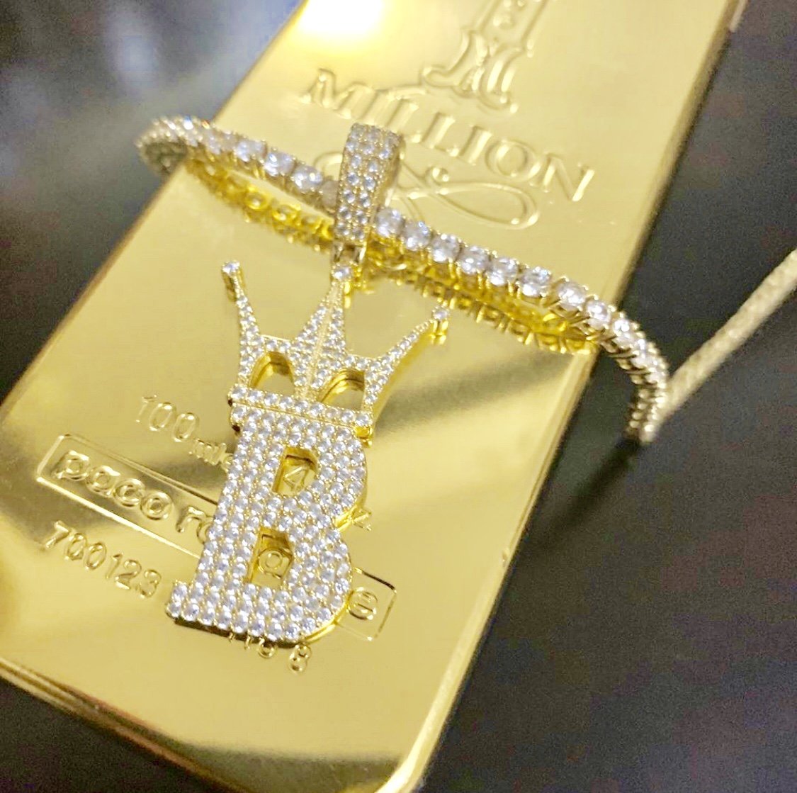 3MM 1 Row Gold CZ Tennis Chain Bling HipHopBling