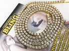 3MM 1 Row Gold CZ Tennis Chain Bling HipHopBling