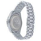 41MM CZ Pave Dial Baguette Hours Day Watch White Gold HipHopBling