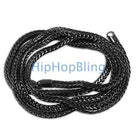 4mm Foxtail Franco Black Hip Hop Chain 36" HipHopBling