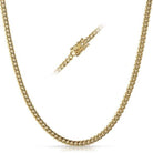 4MM Miami Cuban Chain IP Gold Steel Triple Lock 18" HipHopBling