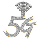 5G Diamond Pendant 1.50cttw 10K Yellow Gold HipHopBling