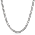 6MM Miami Cuban Rhodium CZ Iced Chain 16" HipHopBling