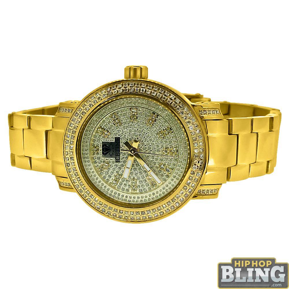 .75 Carat Diamond Queen IceTime Womens Watch Gold HipHopBling