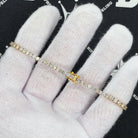 7.50 Carat Diamond Tennis Bracelet 10K Yellow Gold HipHopBling
