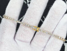 7.50 Carat Diamond Tennis Bracelet 10K Yellow Gold HipHopBling