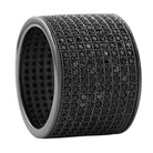 9 Row 360 Eternity Black Bling Bling Ring 7 HipHopBling