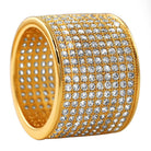 9 Row 360 Eternity Gold Bling Bling Ring 7 HipHopBling