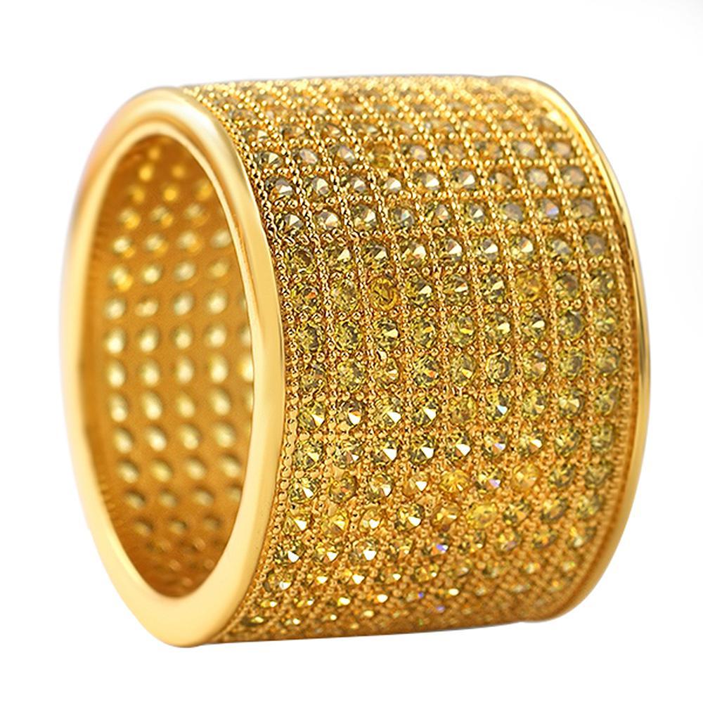 9 Row 360 Eternity Lemonade Bling Bling Ring 7 HipHopBling