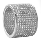 9 Row 360 Eternity Rhodium Bling Bling Ring 7 HipHopBling
