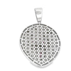.925 Silver 3D Lion Face CZ Iced Out Pendant White Gold HipHopBling
