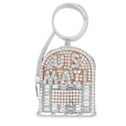 .925 Silver 3D US Mail Box Baguette CZ Iced Out Pendant White Gold HipHopBling