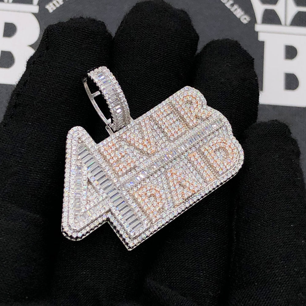 .925 Silver 4 Ever Paid VVS CZ Iced Out Pendant HipHopBling