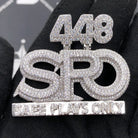 .925 Silver 448 SFO Safe Plays Only VVS CZ Iced Out Pendant White Gold HipHopBling