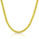 .925 Silver 4MM CZ Bling Tennis Chain Lemonade 18" HipHopBling