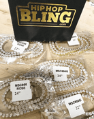 .925 Silver 4MM CZ Bling Tennis Chain Rose Gold 18 in HipHopBling