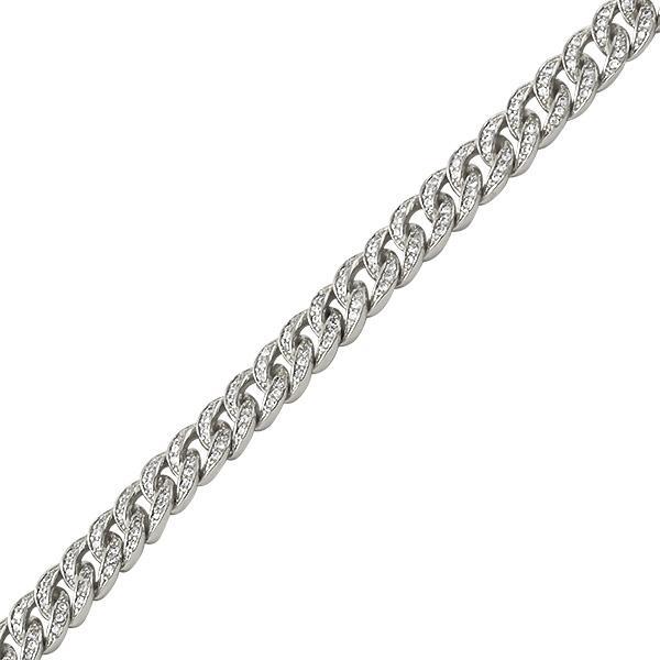 .925 Silver 6MM CZ Bling Bling Cuban Links Chain in Rhodium 16" HipHopBling