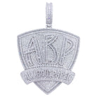 .925 Silver ABP All Bout Paper VVS CZ Iced Out Pendant White Gold HipHopBling