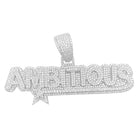 .925 Silver Ambitious CZ Iced Out Pendant HipHopBling