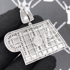 .925 Silver ATP Appreciate the Profit Baguette VVS CZ Iced Out Pendant White Gold HipHopBling