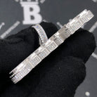 .925 Silver BadAzz Baguette VVS CZ Iced Out Pendant White Gold HipHopBling