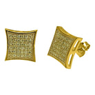 .925 Silver CZ Lemonade Kite L Bling Bling Earrings HipHopBling