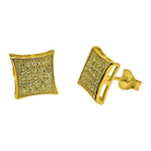 .925 Silver CZ Lemonade Kite M Bling Bling Earrings HipHopBling