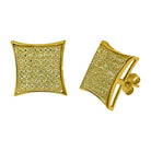 .925 Silver CZ Lemonade Kite XXL Bling Bling Earrings HipHopBling