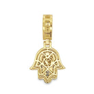 .925 Silver Hamsa Baguette VVS CZ Iced Out Pendant White Gold HipHopBling