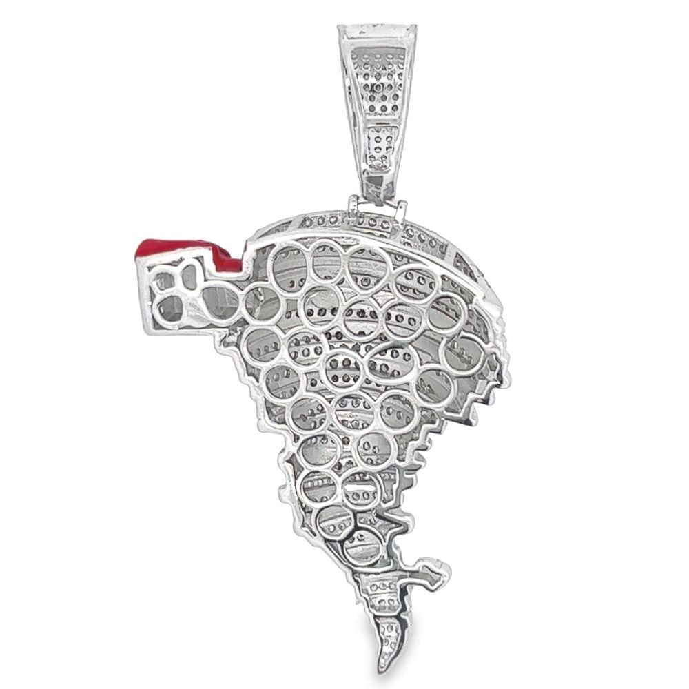 .925 Silver Hurricane CZ Iced Out Pendant HipHopBling