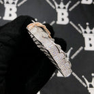 .925 Silver Pave Jesus VVS CZ Iced Out Pendant White Gold HipHopBling
