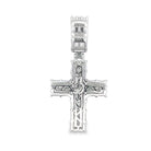 .925 Silver Triple Baguette CZ Iced Out Pendant White Gold HipHopBling