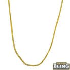 .925 Sterling Silver 1MM Franco Chain Gold 18" HipHopBling