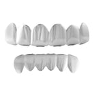 .925 Sterling Silver Custom Grillz Top & Bottom Grillz Set HipHopBling